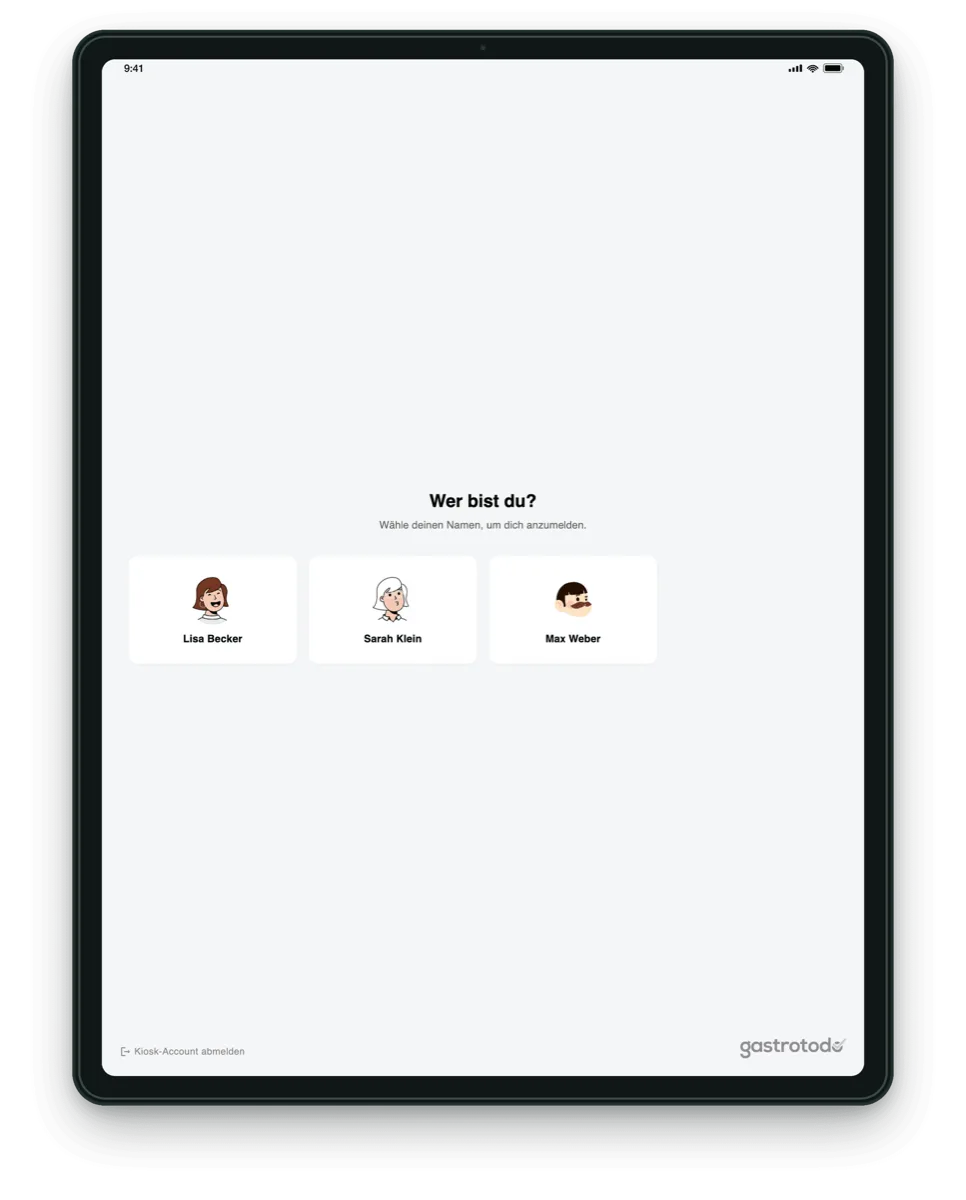 Kiosk-Modus am Tablet
